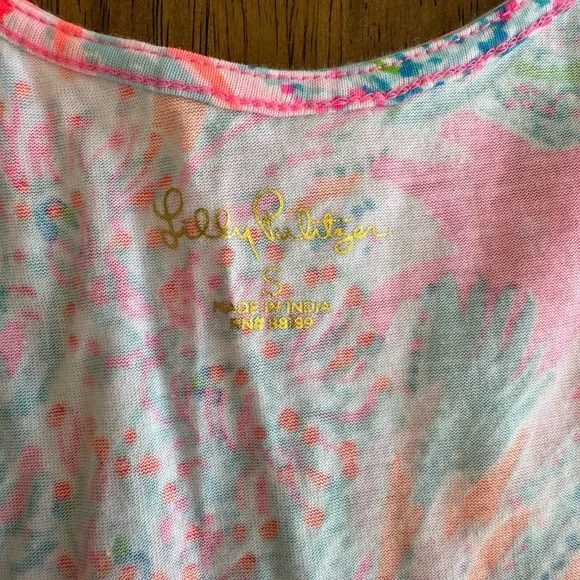 Lilly Pulitzer Skyelar Tank Dress SZ S Prosecco Pink Seaing Things - Picture 13 of 15